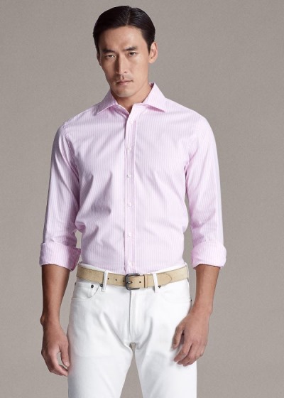 Camisa Oxford Ralph Lauren Hombre Rosas - Striped - GAXRF6301